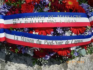 2015 07 05 CAGNES SUR MER  CONTRE L OUBLI DU 5 JUILLET 1962 A ORAN  (2)